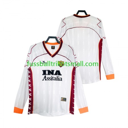 Fußballtrikots AS Rom 1999 2000 Retro Langarm Auswärts-trikot kaufen